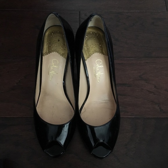 Cole Haan peep toe heels - Picture 4 of 7
